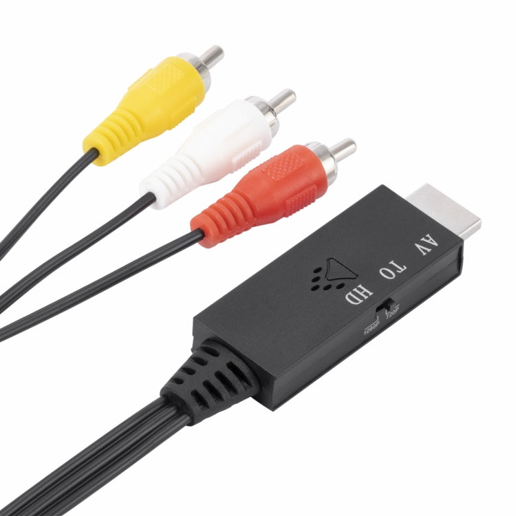 Convertitore da AV a HDMI 1080P HD, lunghezza: 1 m, AV to HDMI