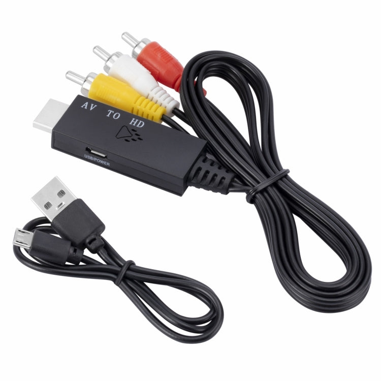 Convertitore da AV a HDMI 1080P HD, lunghezza: 1 m, AV to HDMI