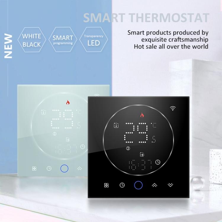 BHT-008GCL 95-240V AC 5A Smart Home Caldaia Riscaldamento LED Termostato Senza WiFi, Without WiFi
