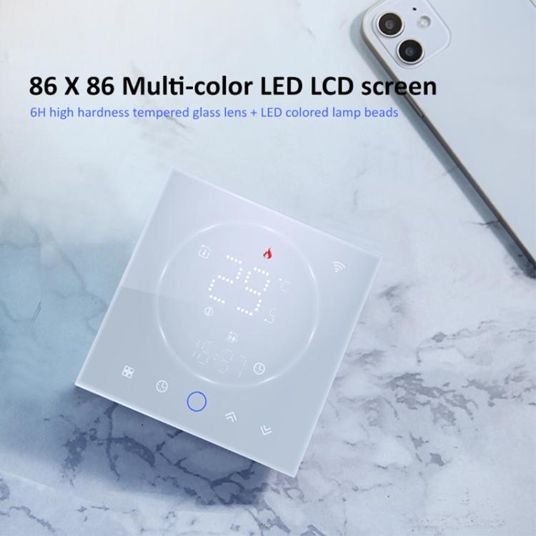BHT-008GCL 95-240V AC 5A Smart Home Caldaia Riscaldamento LED Termostato Senza WiFi, Without WiFi