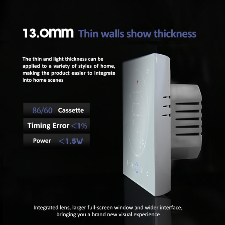 BHT-008GCLW 95-240V AC 5A Smart Home Caldaia Riscaldamento LED Termostato con WiFi, With WiFi
