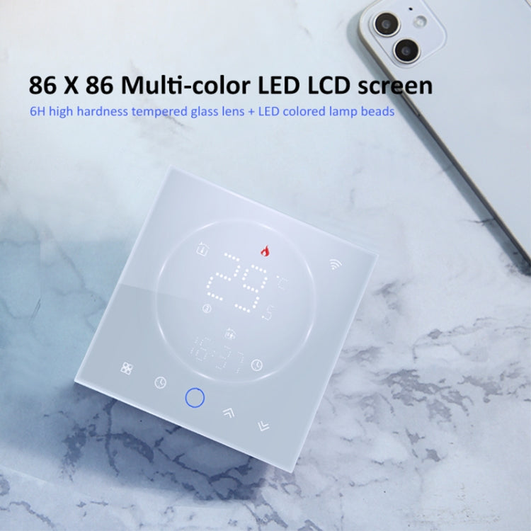BHT-008GCLW 95-240V AC 5A Smart Home Caldaia Riscaldamento LED Termostato con WiFi, With WiFi