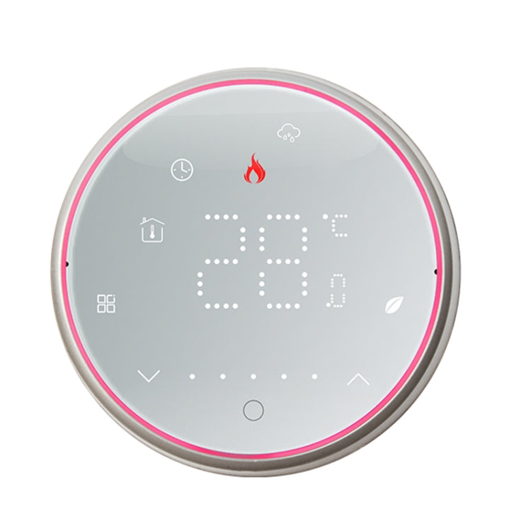 BHT-6001GBLW 95-240 V CA 16 A Termostato rotondo intelligente Riscaldamento elettrico Termostato LED, With WiFi, Without WiFi