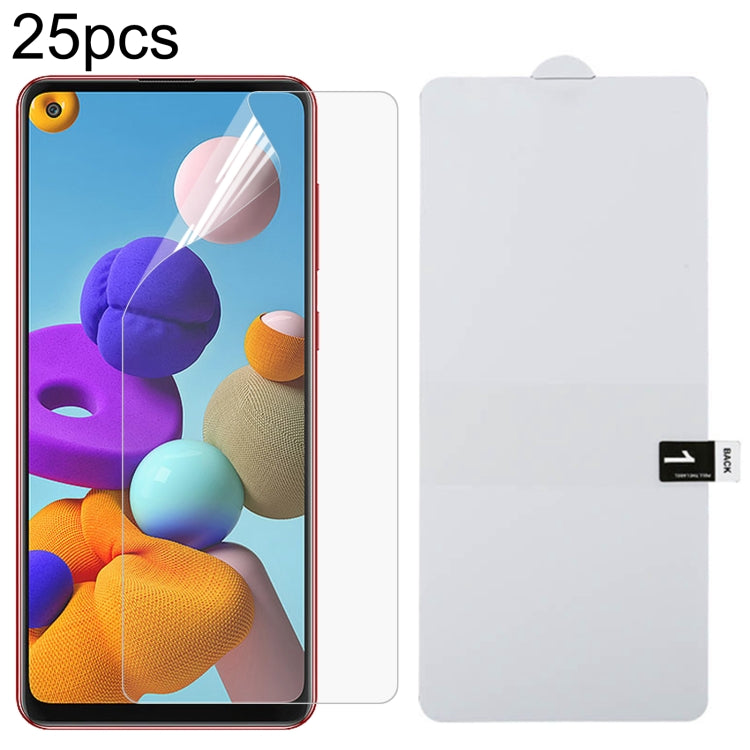 Pellicola idrogel antideflagrante per protezione schermo intero da 25 pezzi, For Samsung Galaxy A24s, For Samsung Galaxy M44, For Samsung Galaxy A15 5G, For Samsung Galaxy A55, For Samsung Galaxy S24 Ultra 5G, For Samsung Galaxy S24+ 5G