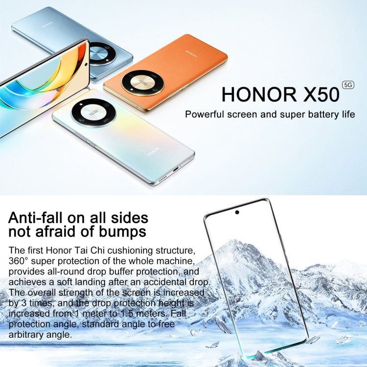 Honor X50 5G, fotocamera da 108 MP, MagicOS 7.1.1 da 6,78 pollici Snapdragon 6 Gen1 Octa Core fino a 2,2 GHz, rete: 5G, OTG, non supporta Google Play, 8GB+128GB, 8GB+256GB, 12GB+256GB, 16GB+512GB