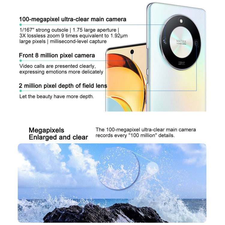 Honor X50 5G, fotocamera da 108 MP, MagicOS 7.1.1 da 6,78 pollici Snapdragon 6 Gen1 Octa Core fino a 2,2 GHz, rete: 5G, OTG, non supporta Google Play, 8GB+128GB, 8GB+256GB, 12GB+256GB, 16GB+512GB