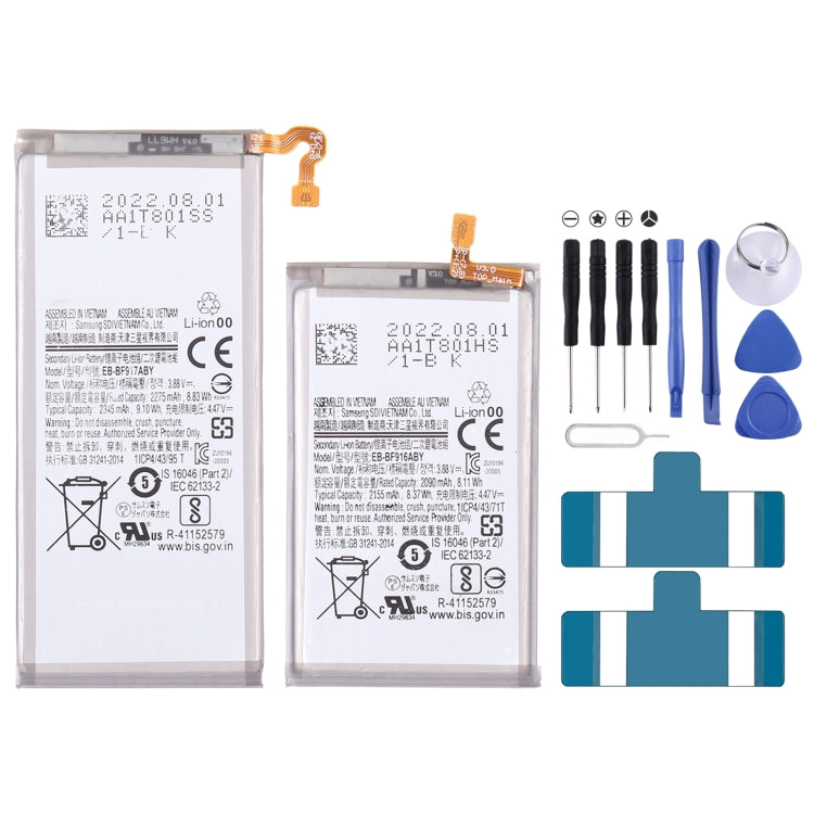 Sostituzione della batteria, EB-BF700ABY EB-BF701ABY, BF917ABY BF916ABY, EB-BF907ABA, EB-BF901ABA, EB-BF900ABU, EB-BF901ABU, EB-BF723ABU, EB-BF724ABU, EB-BF711ABY, EB-BF712ABY, EB-BF707ABY, EB-BF708ABY, EB-BT365BBE, EB-BT575BBE