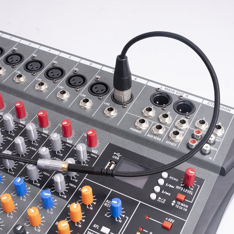 Cavo audio maschio da 3,5 mm femmina a XLR a 3 pin, lunghezza: 30 cm, 3.5mm F to XLR M