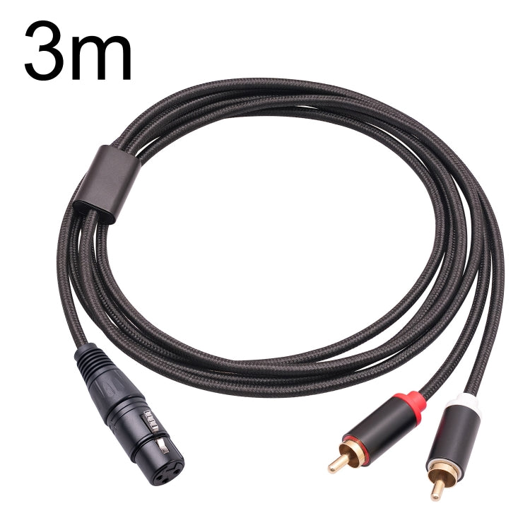 RCA20 XLR femmina a doppio cavo audio splitter a Y RCA, 1m, 2m, 3m
