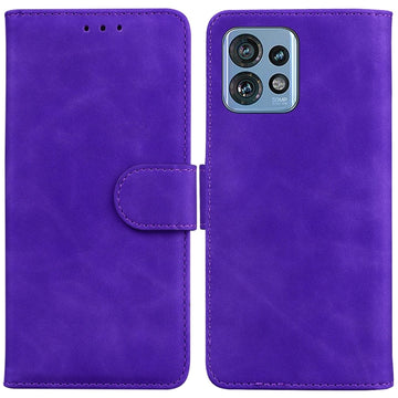 Custodia per telefono in pelle con vibrazione in puro colore Skin Feel, For Motorola Edge 40 Pro