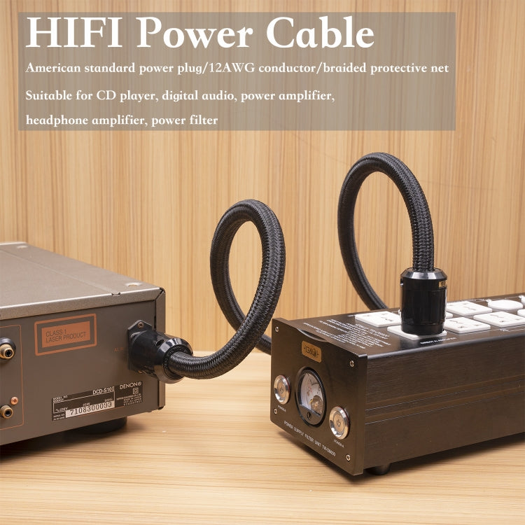 3720 HiFi Audio Cavo di alimentazione CA universale Spina USA, 1m, 2m, 3m