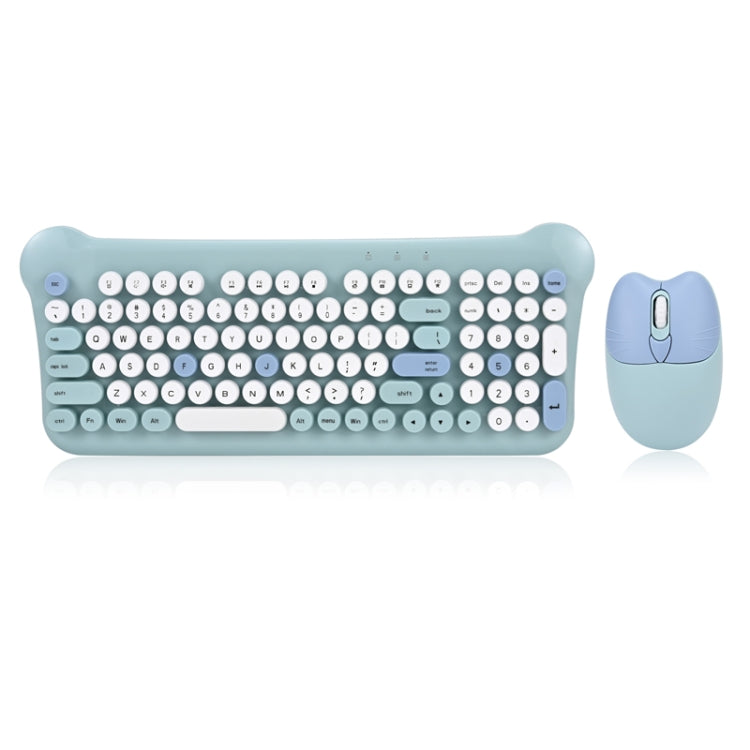 Insieme del mouse della tastiera senza fili portatile 2.4G di colore misto QW05