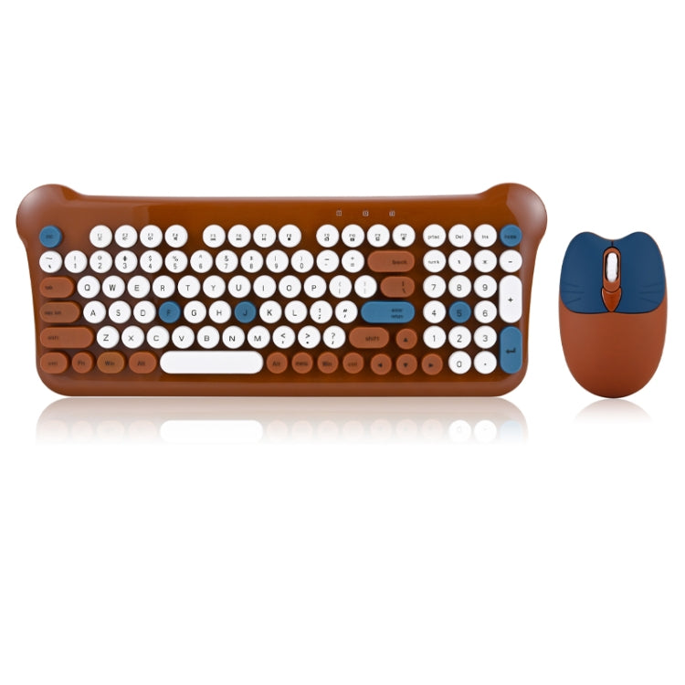 Insieme del mouse della tastiera senza fili portatile 2.4G di colore misto QW05