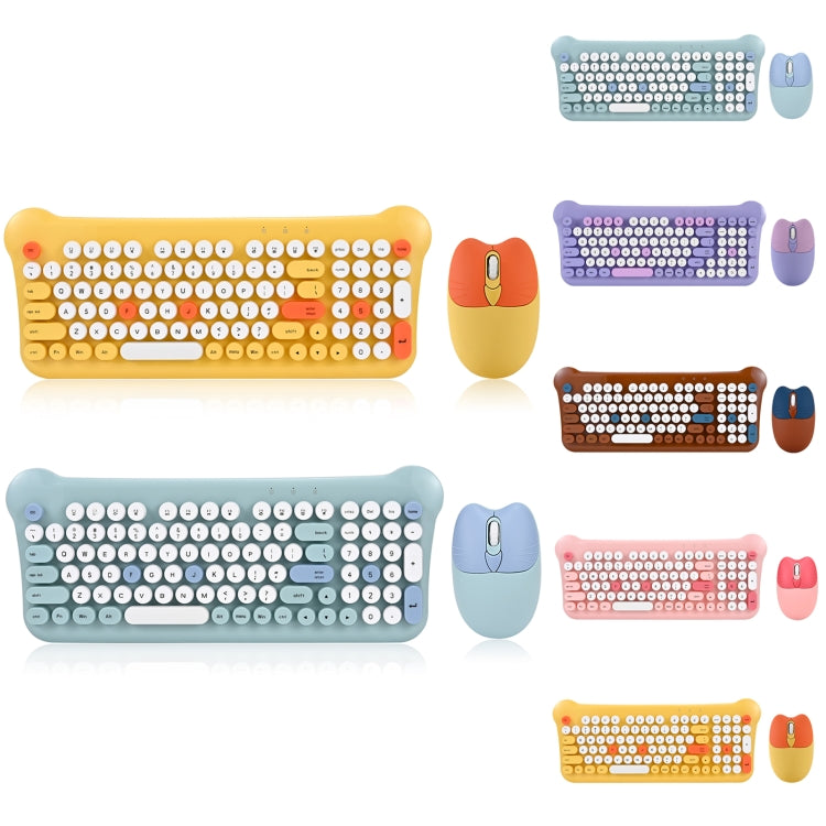 Insieme del mouse della tastiera senza fili portatile 2.4G di colore misto QW05