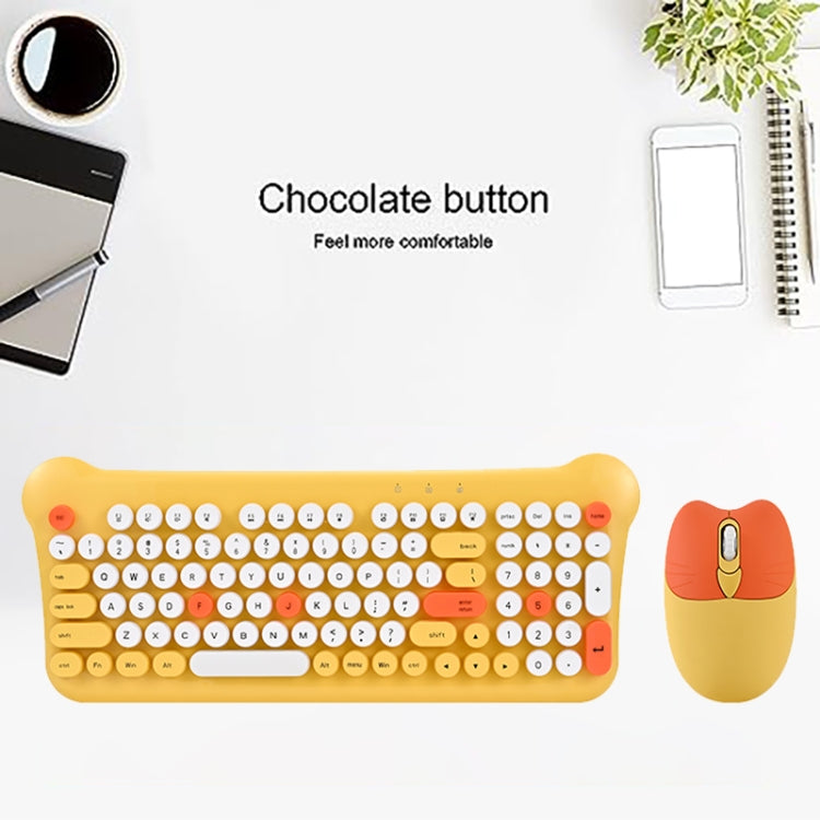 Insieme del mouse della tastiera senza fili portatile 2.4G di colore misto QW05