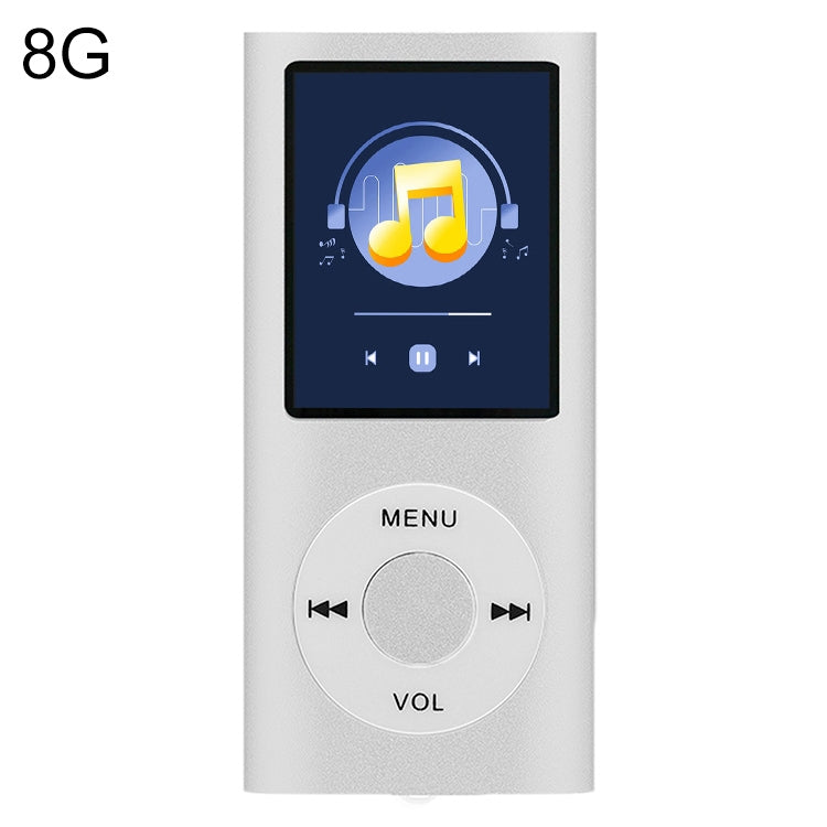 Lettore MP4 in metallo con schermo TFT da 1,8 pollici, With 8G TF Card+Earphone+Cable, With 16G TF Card+Earphone+Cable, With Earphone+Cable