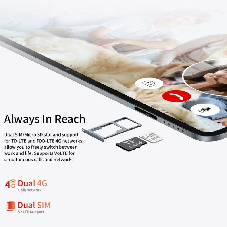 Teclast T40 Pro 2023 Tablet PC 10,4 pollici, Android 12 Unisoc T616 Octa Core, 4G LTE Dual SIM, T40 Pro 2023