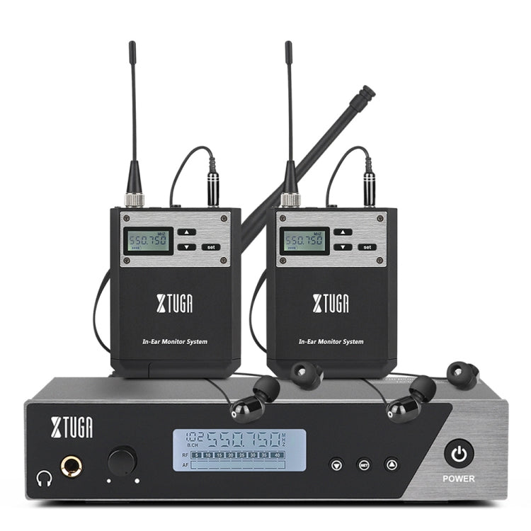 XTUGA IEM1100 Sistema di monitoraggio auricolare wireless professionale, 1 BodyPacks, 2 BodyPacks, 4 BodyPacks, 5 BodyPacks