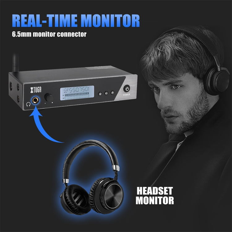XTUGA IEM1100 Sistema di monitoraggio auricolare wireless professionale, 1 BodyPacks, 2 BodyPacks, 4 BodyPacks, 5 BodyPacks