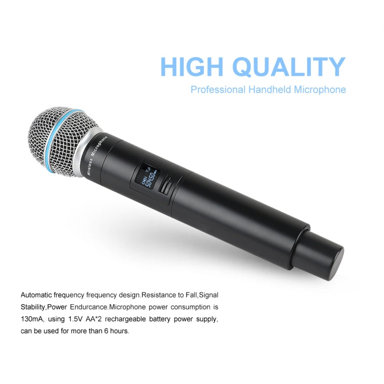 Sistema microfonico wireless XTUGA A140-B 4 Cuffie BodyPack Microfono lavalier, A140-B