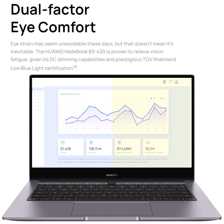 Laptop HUAWEI MateBook B3-430, versione cinese Home Windows 11 da 14 pollici, grafica integrata Intel Core i7-1260P di 12a generazione, i7-1260P 16GB+512GB