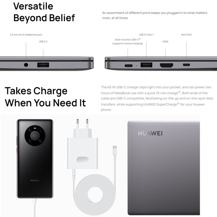 Laptop HUAWEI MateBook B3-430, versione cinese Home Windows 11 da 14 pollici, grafica integrata Intel Core i7-1260P di 12a generazione, i7-1260P 16GB+512GB