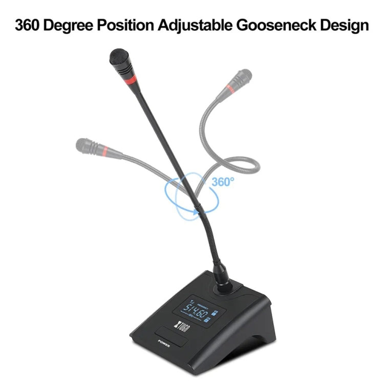 XTUGA A140-C Sistema microfonico wireless UHF a 4 canali Quattro microfoni per conferenza, A140-C