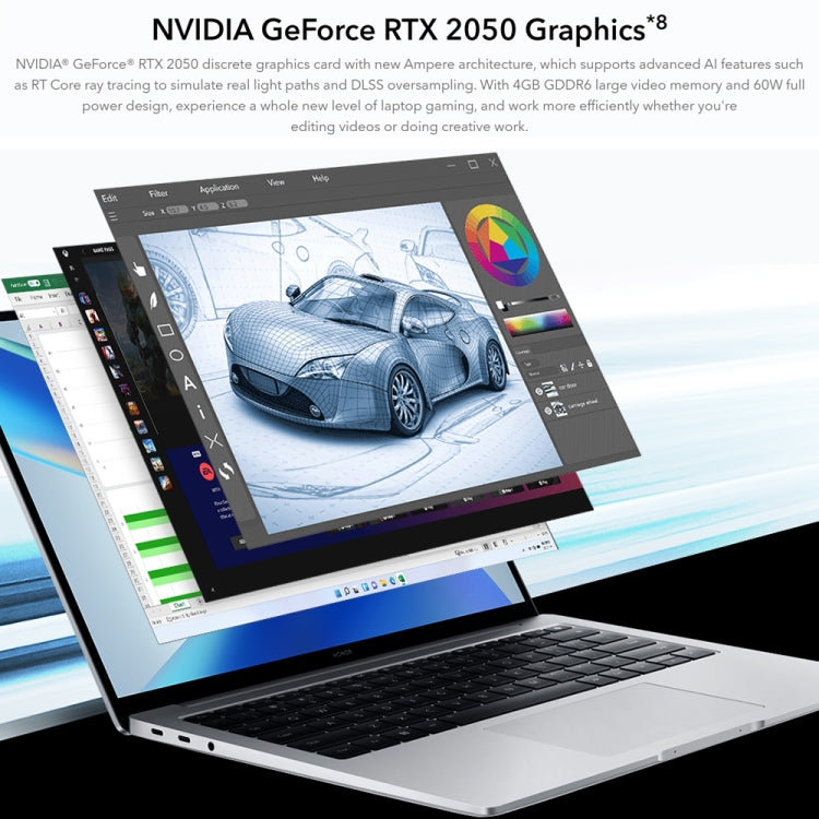 Laptop HONOR MagicBook 14 2022, versione cinese Home Windows 11 da 14 pollici, grafica discreta Intel Core i5-12500H RTX2050 di 12a generazione, RTX2050