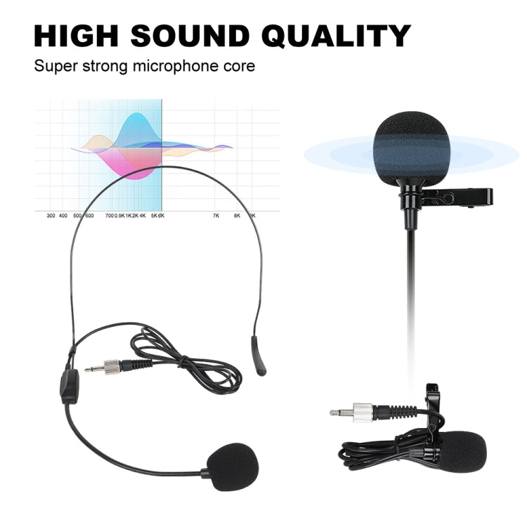 Sistema microfonico wireless XTUGA A140-HB Microfono auricolare Lavalier palmare a 4 canali, A140-HB
