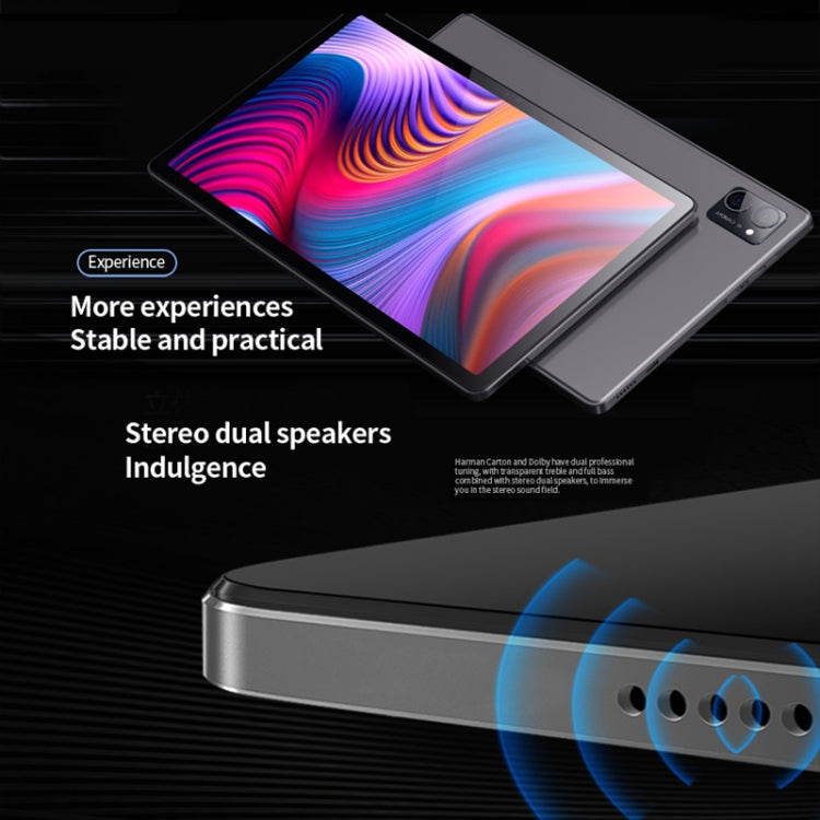 Tablet PC BDF P60 4G LTE da 10,1 pollici, Android 11 MTK6755 Octa Core, supporto Dual SIM, spina europea, 8GB+128GB