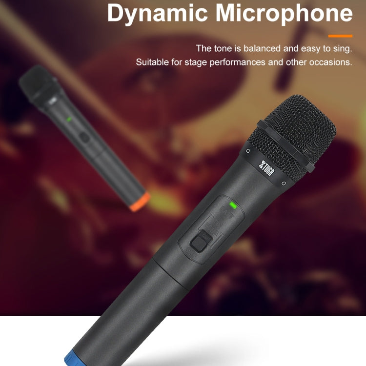 XTUGA S400 Sistema microfonico wireless UHF professionale a 4 canali con 4 microfoni palmari, US Plug, EU Plug, AU Plug, UK Plug