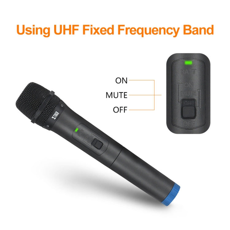 XTUGA S400 Sistema microfonico wireless UHF professionale a 4 canali con 4 microfoni palmari, US Plug, EU Plug, AU Plug, UK Plug
