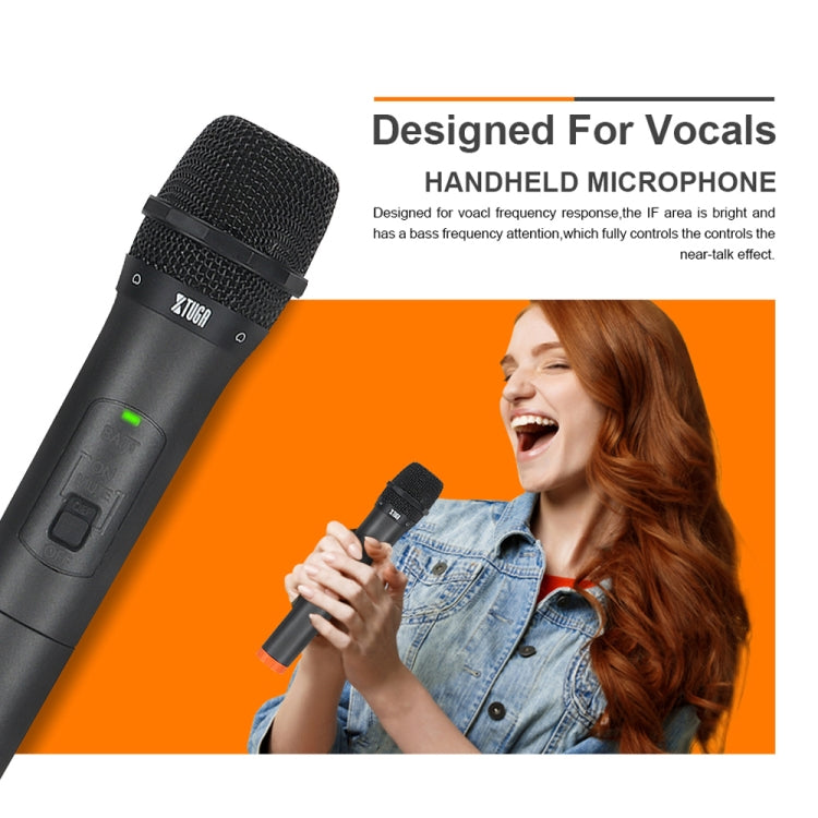 XTUGA S400 Sistema microfonico wireless UHF professionale a 4 canali con 4 microfoni palmari, US Plug, EU Plug, AU Plug, UK Plug