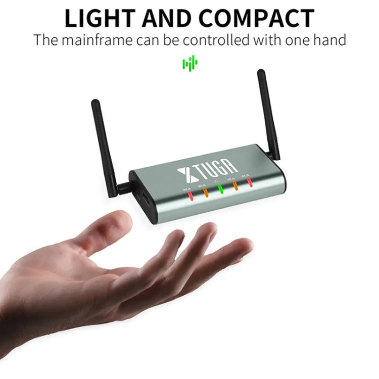 XTUGA U-F4600 Sistema microfonico wireless UHF professionale a 4 canali con 4 microfoni palmari, US Plug, EU Plug, AU Plug, UK Plug
