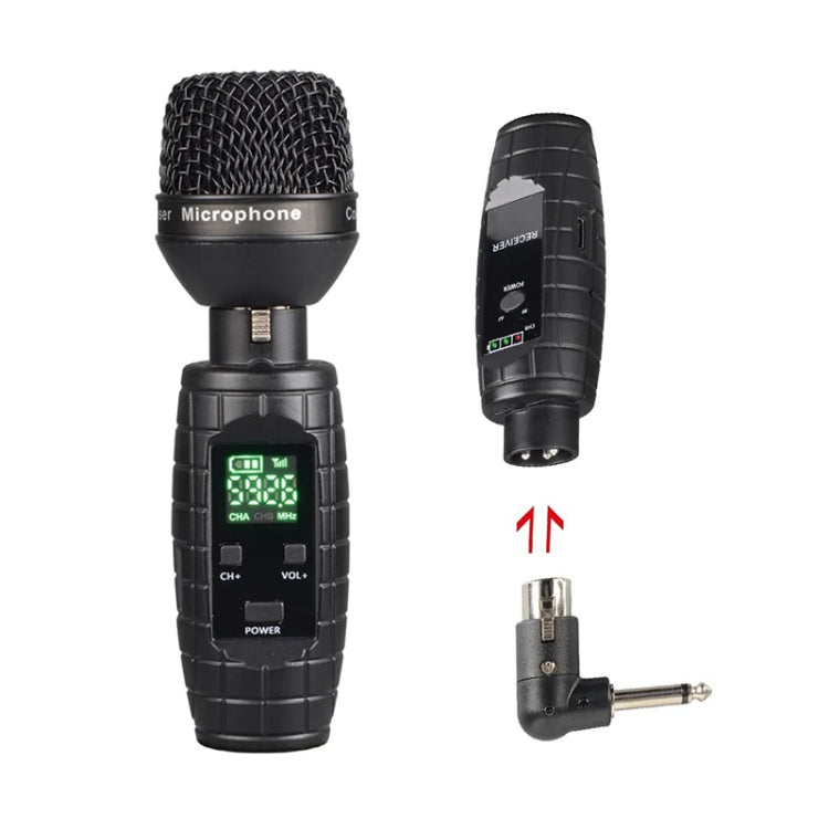 XTUGA U-95 Trasmettitore e ricevitore XLR wireless Ricevitore trasmettitore per chitarra wireless UHF, With Dynamic Mic, With Condenser Mic