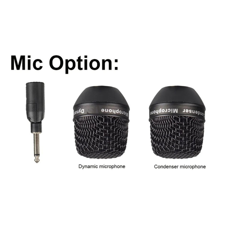 XTUGA U-95 Trasmettitore e ricevitore XLR wireless Ricevitore trasmettitore per chitarra wireless UHF, With Dynamic Mic, With Condenser Mic