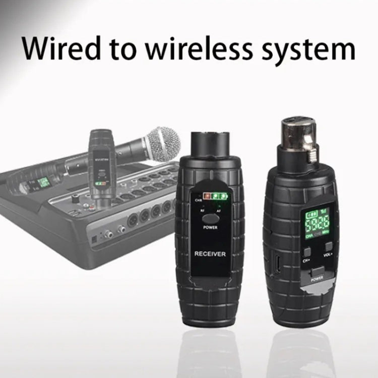 XTUGA U-95 Trasmettitore e ricevitore XLR wireless Ricevitore trasmettitore per chitarra wireless UHF, With Dynamic Mic, With Condenser Mic