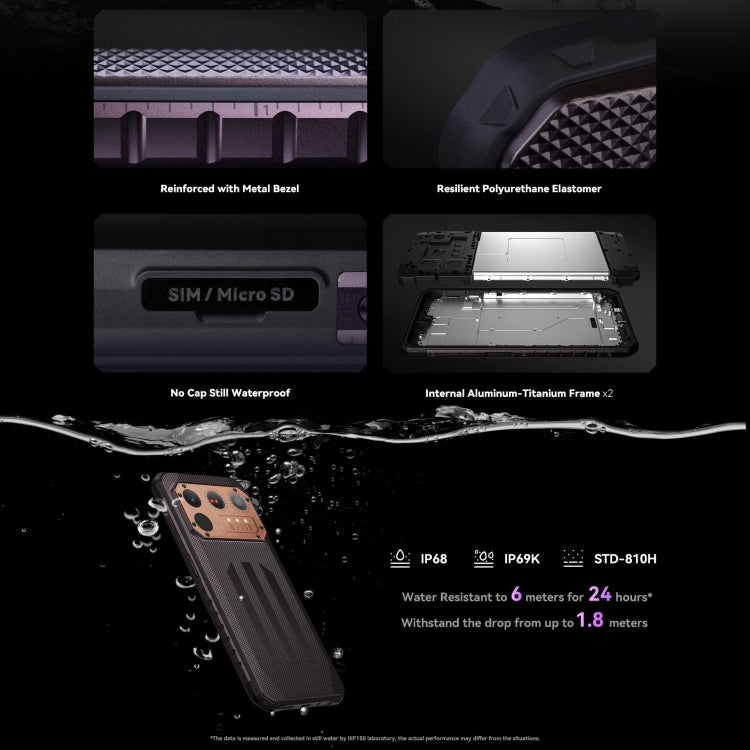 IIIF150 Raptor, doppia fotocamera posteriore, 12 GB + 256 GB, identificazione delle impronte digitali, 6,8 pollici Android 13.0 MediaTek Helio G99 MT6789 Octa Core, NFC, OTG, rete: 4G, Raptor