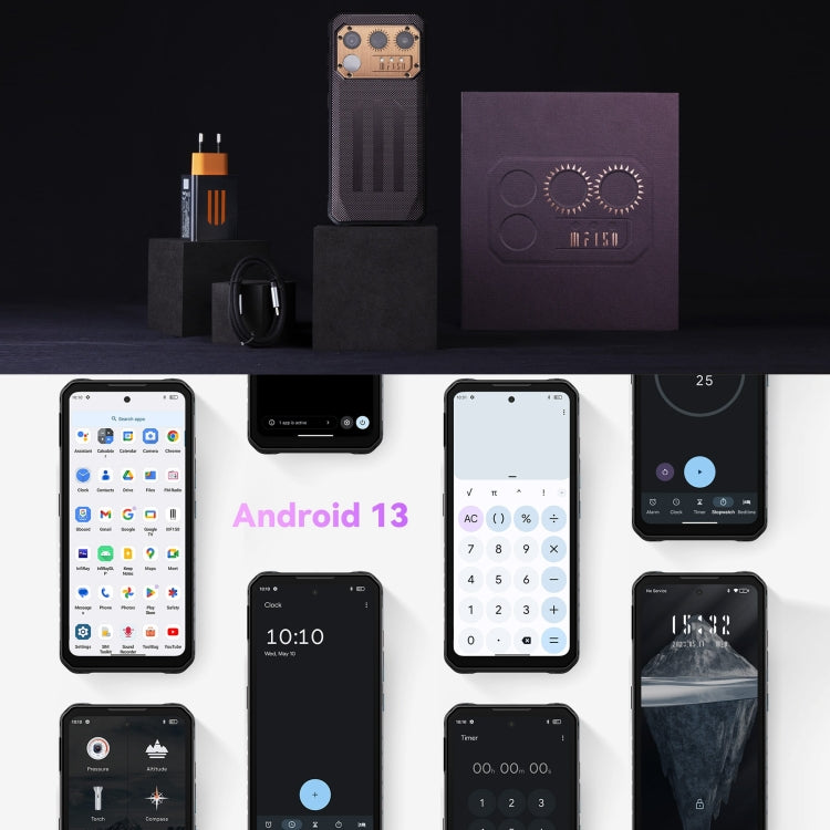 IIIF150 Raptor, doppia fotocamera posteriore, 12 GB + 256 GB, identificazione delle impronte digitali, 6,8 pollici Android 13.0 MediaTek Helio G99 MT6789 Octa Core, NFC, OTG, rete: 4G, Raptor