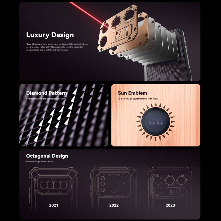 IIIF150 Raptor, doppia fotocamera posteriore, 12 GB + 256 GB, identificazione delle impronte digitali, 6,8 pollici Android 13.0 MediaTek Helio G99 MT6789 Octa Core, NFC, OTG, rete: 4G, Raptor