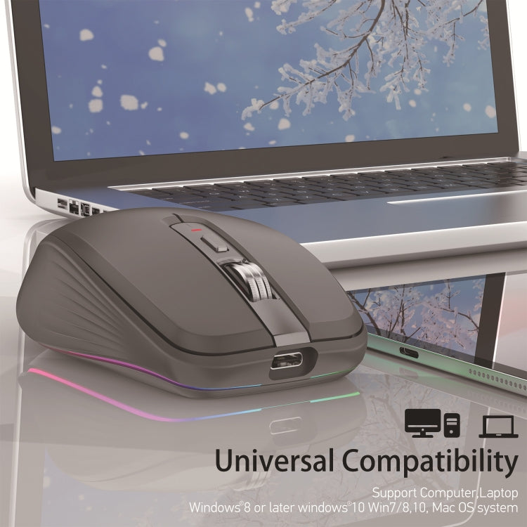 HXSJ M303 2400 DPI doppia modalità 2,4 GHz + mouse wireless Bluetooth 5.1