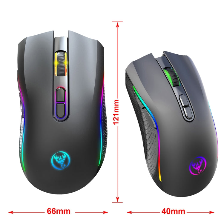Mouse wireless HXSJ T69 4800 DPI RGB 2,4 GHz, T69