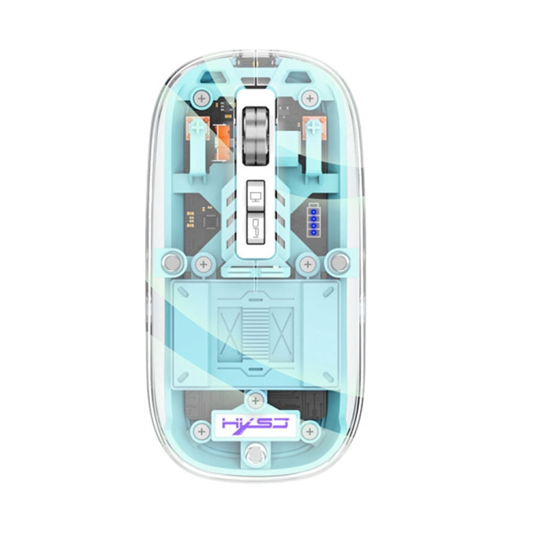 Mouse da gioco wireless a tre modalità con magnete trasparente HXSJ T900
