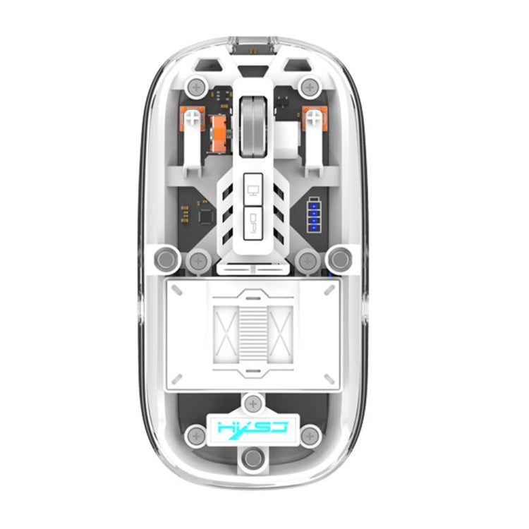 Mouse da gioco wireless a tre modalità con magnete trasparente HXSJ T900