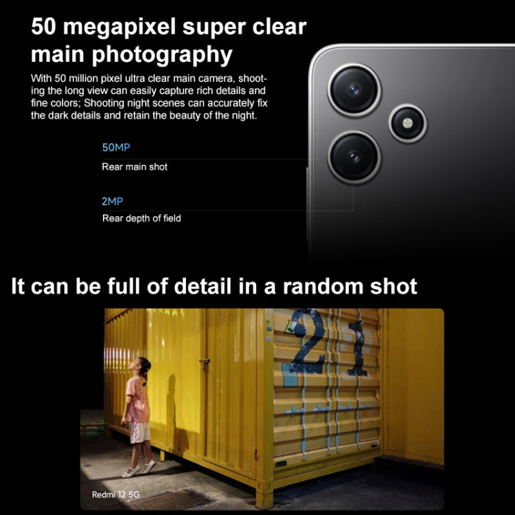 Xiaomi Redmi 12 5G, 6,79 pollici MIUI 14 Qualcomm Snapdragon 4 Gen2 Octa Core fino a 2,2GHz, Rete: 5G, 6GB+128GB, 8GB+128GB, 8GB+256GB