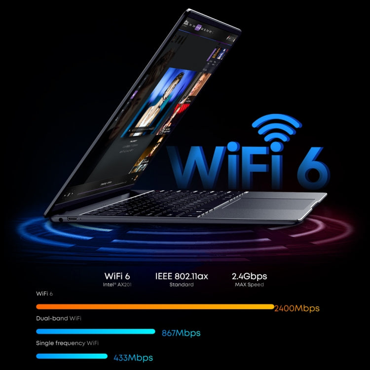 Laptop CHUWI CoreBook X da 14 pollici, Windows 11 Intel Core i3-1215U Hexa Core di dodicesima generazione, i3-1215U 16GB+512GB