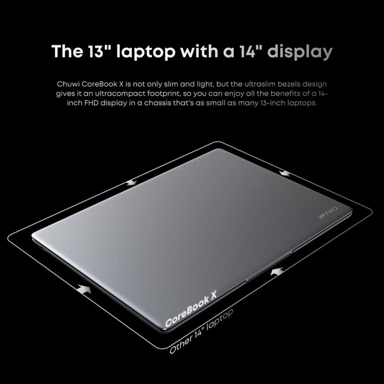 Laptop CHUWI CoreBook X da 14 pollici, Windows 11 Intel Core i3-1215U Hexa Core di dodicesima generazione, i3-1215U 16GB+512GB