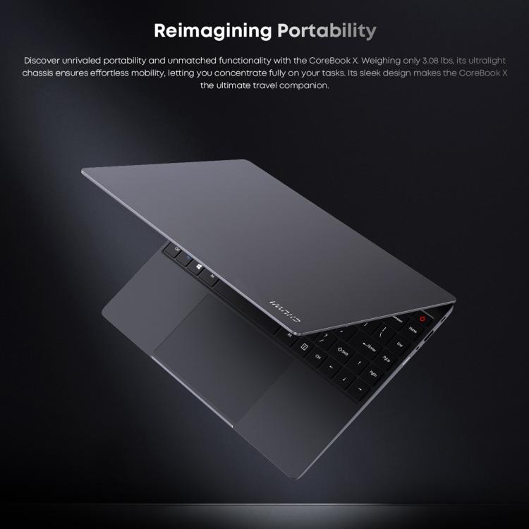 Laptop CHUWI CoreBook X da 14 pollici, Windows 11 Intel Core di dodicesima generazione i5-1235U Deca Core, i5-1235U 16GB+512GB