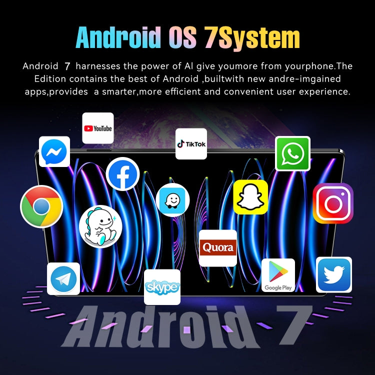 Pad 6 Pro Tablet PC 3G da 10,1 pollici, Android 7.0 MTK6735 Octa Core, supporto doppia SIM, WiFi, Bluetooth, GPS, Pad 6 Pro 2GB+32GB
