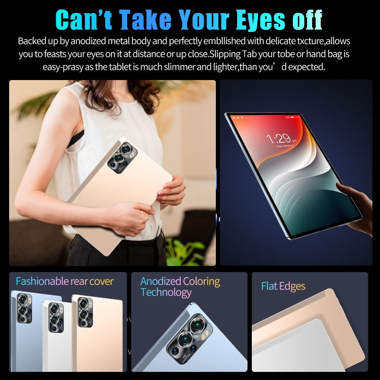 Tablet PC S22 3G da 10,1 pollici, Android 7.0 MTK6735 Octa Core, supporto doppia SIM, WiFi, Bluetooth, GPS, S22 2GB+32GB